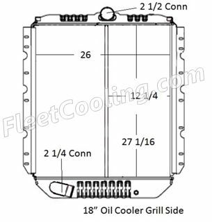 Picture of International Navistar Radiator - Solder On Tank TR7321S