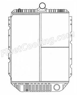 Picture of IC Corporation, International Navistar Radiator - Solder On Tank TR7325S