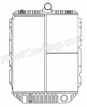 Picture of IC Corporation, International Navistar Radiator - Solder On Tank TR7325S