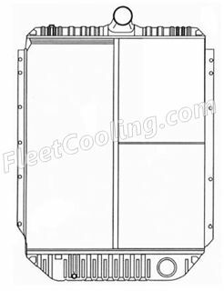 Picture of International Navistar Radiator - Solder On Tank TR7326S