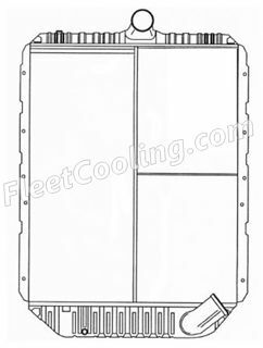 Picture of International Navistar Radiator - Solder On Tank TR7327S