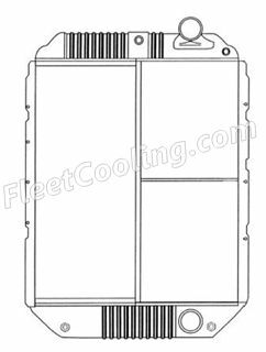 Picture of IC Corporation, International Navistar Radiator - Solder On Tank TR7328S