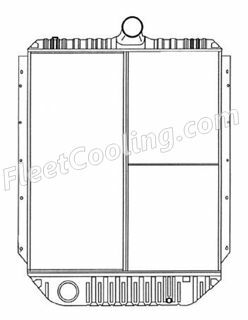 Picture of International Navistar Radiator - Solder On Tank TR7330S