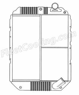 Picture of International Navistar Radiator - Solder On Tank TR7333S