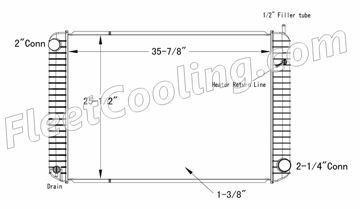 Picture of Chevrolet / GMC Radiator - Plastic Tank TR7334P