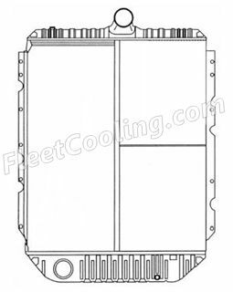 Picture of International Navistar Radiator - Solder On Tank TR7338S