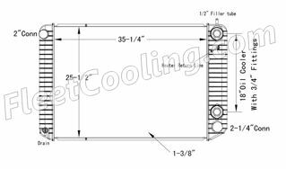 Picture of Chevrolet / GMC Radiator - Plastic Tank TR7346P