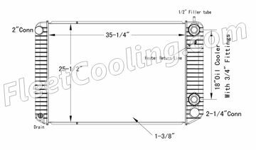 Picture of Chevrolet / GMC Radiator - Plastic Tank TR7346P