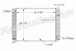 Picture of Chevrolet / GMC Radiator - Plastic Tank TR7349P