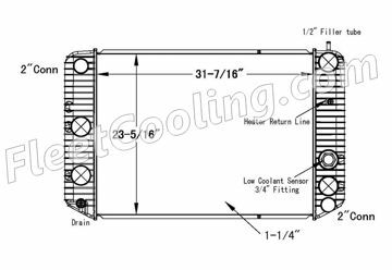 Picture of Chevrolet / GMC Radiator - Plastic Tank TR7350P