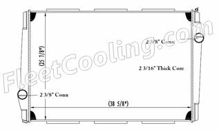 Picture of Volvo Radiator - Plastic Tank TR7358P