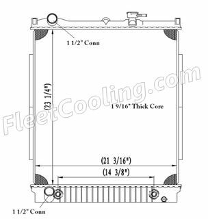 Picture of Isuzu Radiator - Plastic Tank TR7363P