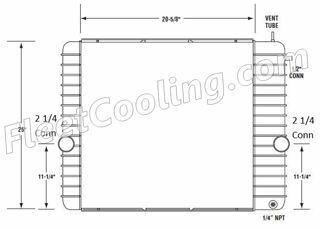 Picture of Ford / Sterling, IC Corporation, International Navistar Radiator - Solder On Tank TR7365S