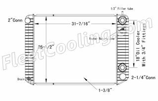 Picture of Chevrolet / GMC Radiator - Plastic Tank TR7377P