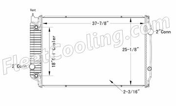 Picture of Magnum, Safari Radiator - Plastic Tank TR7388P