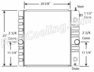 Picture of Ford / Sterling, IC Corporation, International Navistar Radiator - Solder On Tank TR7389S