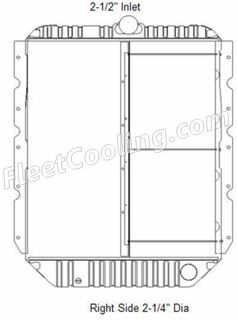 Picture of International Navistar Radiator - Solder On Tank TR7401S