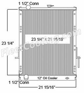 Picture of Isuzu Radiator - Plastic Tank TR7405P