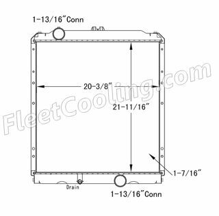 Picture of Mitsubishi Radiator - Plastic Tank TR7407PF