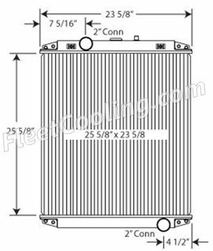 Picture of Bering Radiator - Solder On Tank TR7408S