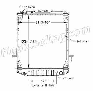 Picture of Isuzu Radiator - Plastic Tank TR7414P