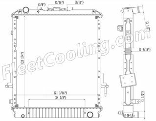 Picture of Isuzu Radiator - Plastic Tank TR7415P