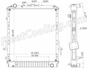 Picture of Isuzu Radiator - Plastic Tank TR7415P
