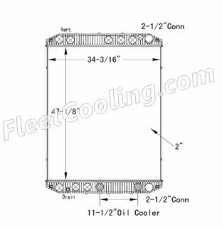 Picture of Volvo Radiator - Plastic Tank TR7418P