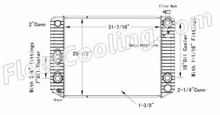 Picture of Chevrolet / GMC Radiator - Plastic Tank TR7427P