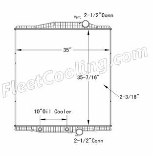 Picture of Volvo Radiator - Plastic Tank TR7432P