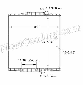 Picture of Volvo Radiator - Plastic Tank TR7432P