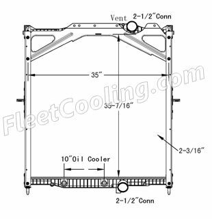 Picture of Volvo Radiator - Plastic Tank TR7432PF