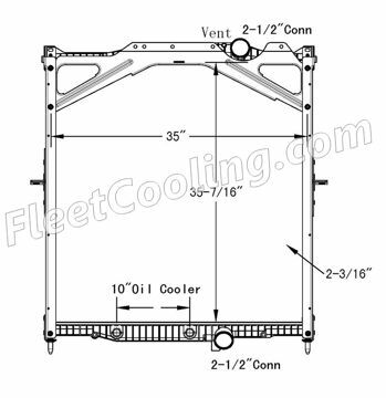 Picture of Volvo Radiator - Plastic Tank TR7432PF