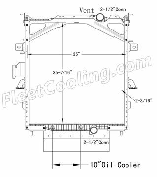Picture of Volvo Radiator - Plastic Tank TR7432PFB