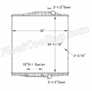 Picture of Volvo Radiator - Plastic Tank TR7433P