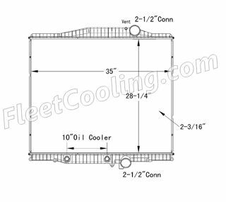 Picture of Volvo Radiator - Plastic Tank TR7434P