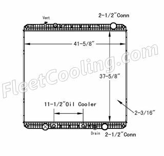 Picture of Western Star Radiator - Plastic Tank TR7439P