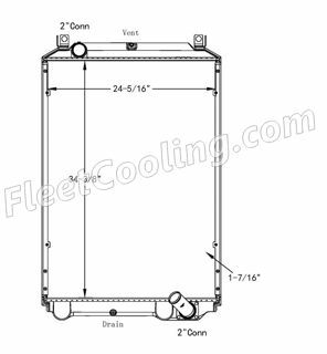 Picture of Chevrolet / GMC Radiator - Plastic Tank TR7461P