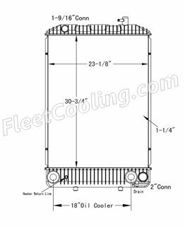 Picture of Chevrolet / GMC Radiator - Plastic Tank TR7462P