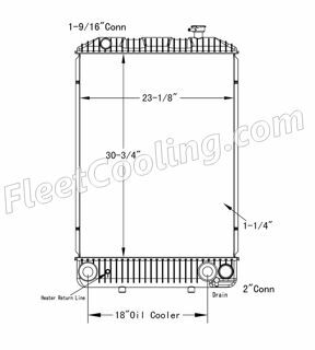 Picture of Chevrolet / GMC Radiator - Plastic Tank TR7463P