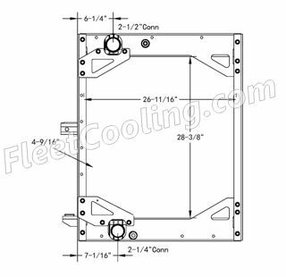 Picture of Gillig Radiator - Plastic Tank TR7472P