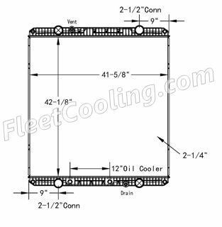 Picture of Western Star Radiator - Plastic Tank TR7475P