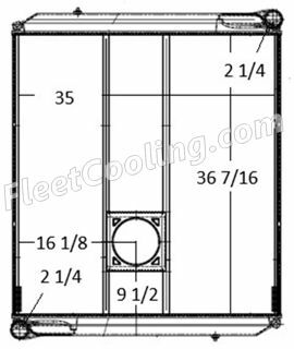 Picture of Autocar Radiator - Plastic Tank TR7568P