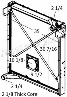 Picture of Autocar Radiator - Plastic Tank TR7568PF