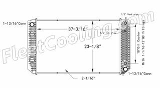 Picture of Chevrolet / GMC Radiator - Plastic Tank TR7570P