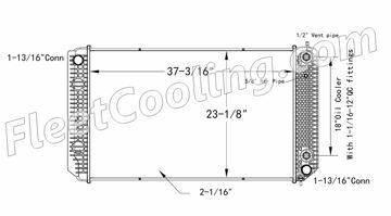 Picture of Chevrolet / GMC Radiator - Plastic Tank TR7570P