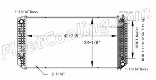 Picture of Chevrolet / GMC Radiator - Plastic Tank TR7574P