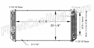 Picture of Chevrolet / GMC Radiator - Plastic Tank TR7574P