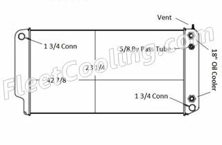 Picture of Chevrolet / GMC Radiator - Solder On Tank TR7574S