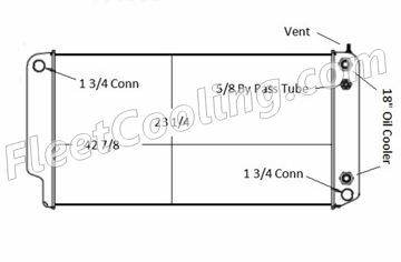 Picture of Chevrolet / GMC Radiator - Solder On Tank TR7574S